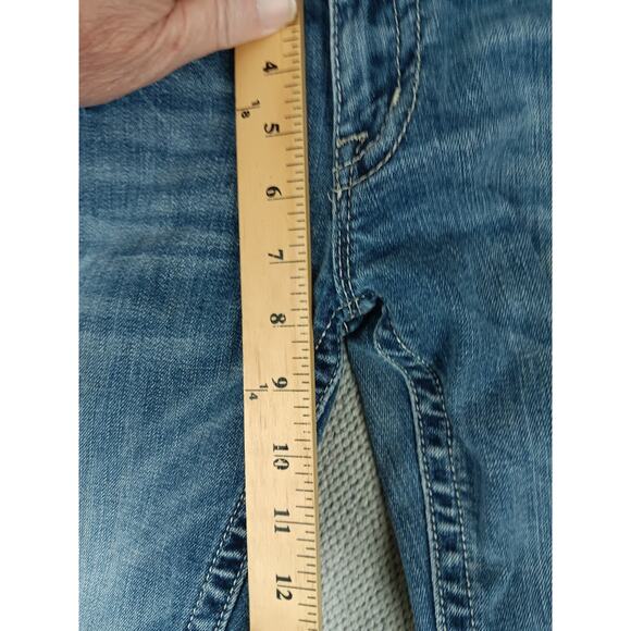 Miss Me Western Jeans Womens 29 30X31 Blue Fade Boot Flare Bling Embroidered - Picture 12 of 16